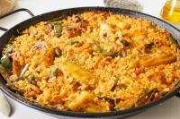 LILI HOME Paella Valenciana Esmaltada – Tradición y Versatilidad en tu Cocina. Fabricada en acero esmaltado vitrificado, ofrece una resistencia excepcional al calor y al desgaste. Apta para cocinar con leña, en cocinas de gas, paelleros de gas y hornos. F - details 0