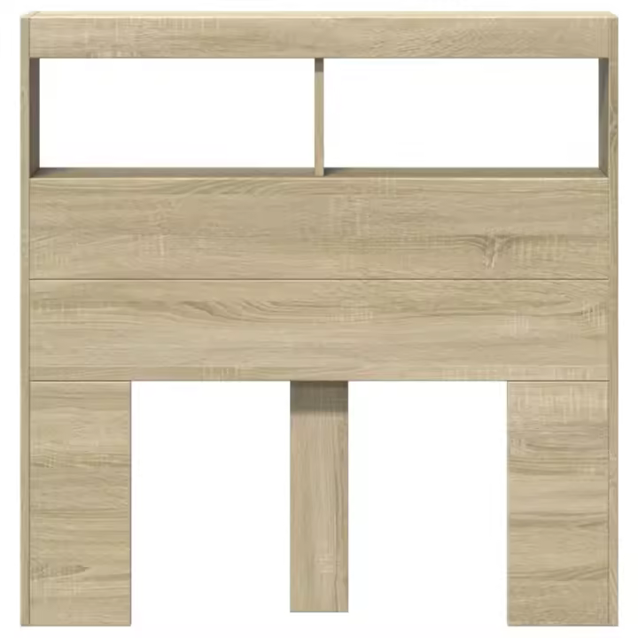 vidaXL Cabecero de cama con LED roble Sonoma 100x17x102 cm - 1