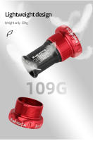 Rodamiento De Bajo Enclavamiento BSA Para Bicicleta MTB Mountain Bike Holowtech Central Ceramic Shaft 68-73mm Aleación De Aluminio - details 8