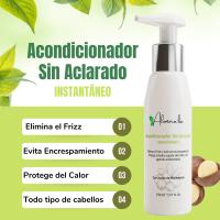 Acondicionador Sin Aclarado - Leave in [150 ml] Desenredante Pelo Hidratante con Macadamia Anti Frizz, Antiencrespamiento Cabello, Sin Sulfatos Ni Parabenos Ni Siliconas (150 ml) Aluminalia - details 0