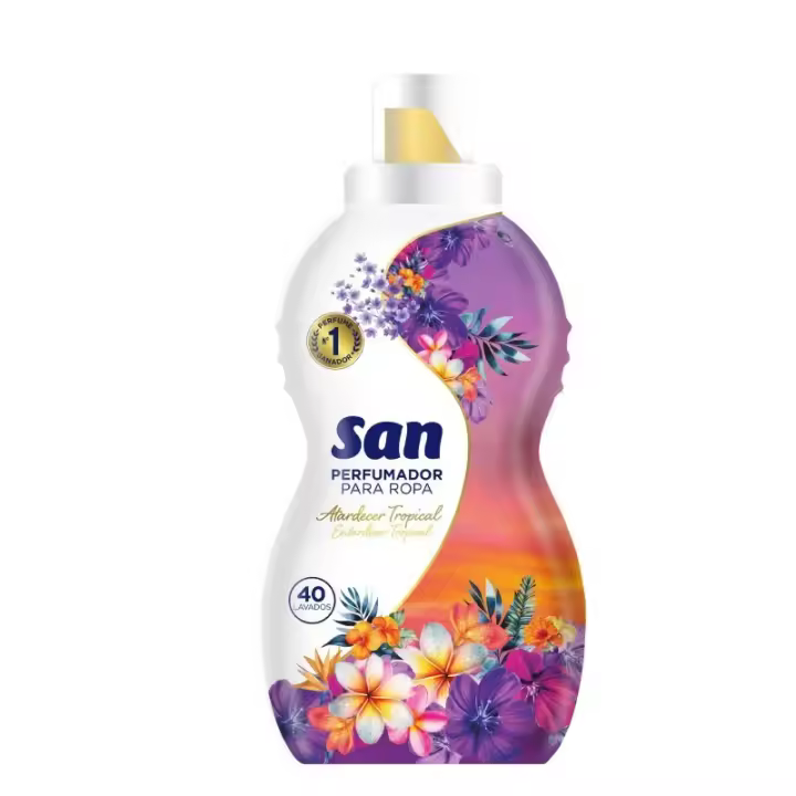 PERFUMADOR SAN ATARDECER TROPICAL 800 ML 40 LAV X 3 UNI - 1