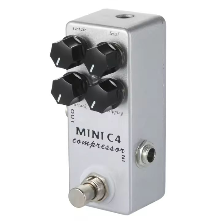Pedal De Efectos Para Guitarra MOSKYAudio MINI C4 Compressor Con Bypass Verdadero Enlace Directo Para Música Y Audio - 1