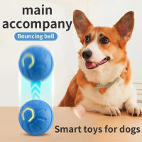 Bola Inteligente Para Perros Juguetes Electrónicos Interactivos Moverse Automáticamente USB Bouncing Para Puppies Regalo De Cumpleaños Para Gatos - details 2