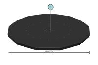 Cobertor Solar Lona Superior BESTWAY para Piscina Desmontable de varias medidas y modelos: rectangular, ovalado y circular de fácil instalación sobre el borde de la piscina. La lona evita que el agua se ensucie y lo calienta, en cierta medida. - details 11
