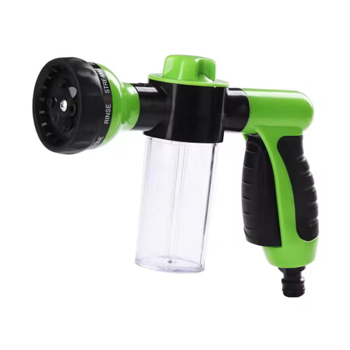 Rociador para Manguera de Jardín con Depósito para Accesorio de Riego de Jabón o Fertilizante - 8 Modos de Riego-Rociador para Manguera de Jardín con Dispensador SSITO - 1