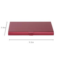 Caja De Metal Para Tarjetas De Negocio Creativa De Aleación De Aluminio Portaidentificación Y Monedas Unisex Colorido - details 38