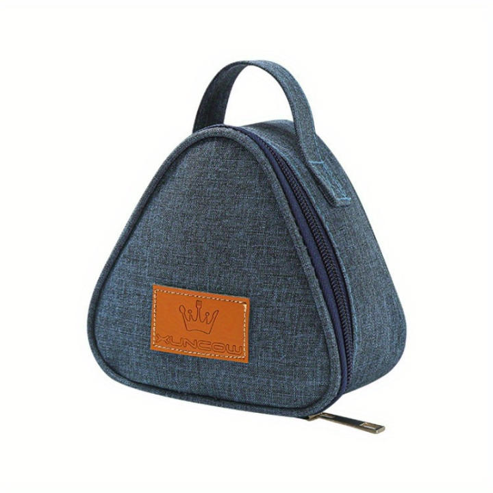 Nueva Bolsa De Almuerzo Triangular Aislante Mini De Aluminio Para Estudiantes Bolsa De Arroz Portátil Y Lúdica Para Alimentos Tamaño Aproximado 15cm