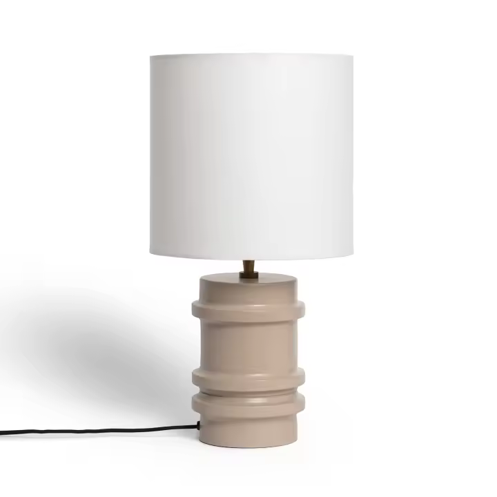 Ledkia Lámpara de Mesa Metal Bobey Beige - 1