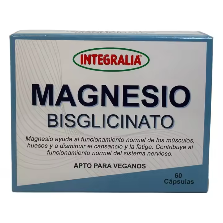 MAGNESIO Bisglicinato 1.360mg (dosis) 60 cápsulas de Integralia - 1