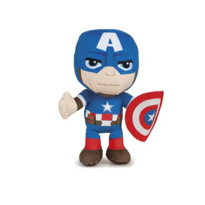 peluche avengers capitan amerca,hulk,iroman,spiderman,negro panter thano 30cm-marvel - 1