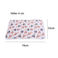 Impresiones grises del cojín 76*52 de la pata del perro del gato de la franela coralina de la franela del animal doméstico del Amazonas - details 1