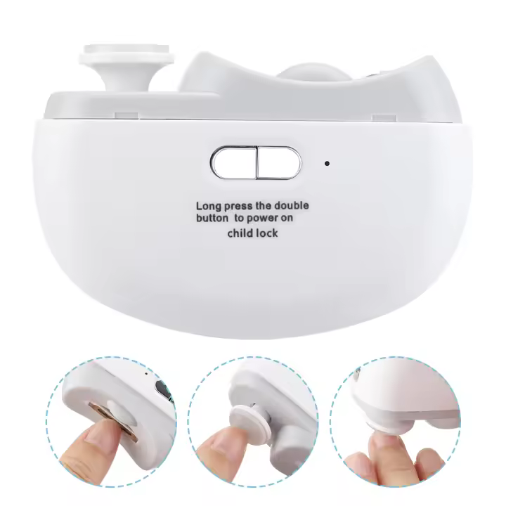 Cortauñas Eléctrico Para Ancianos Automático Cortador De Uñas Con Luz Y Afilador Para Adultos Y Niños Material De Acero Inoxidable - 1