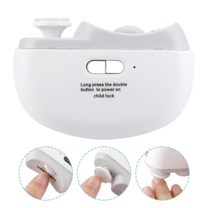Cortauñas Eléctrico Para Ancianos Automático Cortador De Uñas Con Luz Y Afilador Para Adultos Y Niños Material De Acero Inoxidable - 1