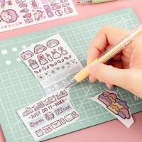 Navajas De Uso Práctico Kawaii Para Scrapbooking Y Manualidades Pack De 1/3/5 Pcs Con Pegatinas Herramienta De Corte Para Escuela Suministros DIY - details 2