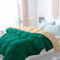 DECASATEXTIL -Edredon Nordico Bicolor Reversible - 400Gr/m2 - Diferentes medidas - Edredon Microfibra – Reversible- Suave, cómodo, Ligero y Transpirable – VERDE/LINO - details 5