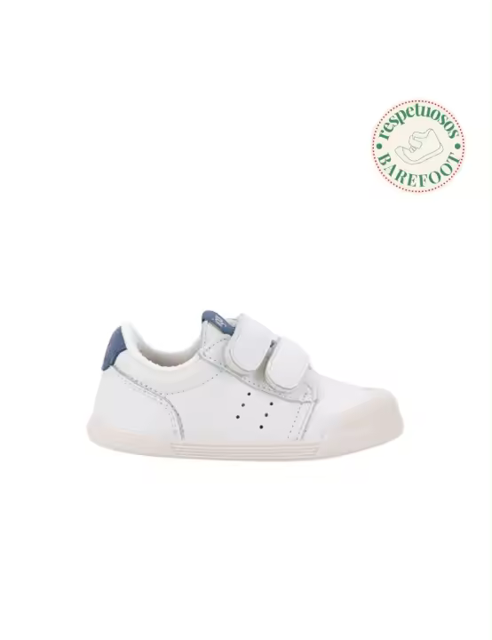 IGOR DEPORTIVO COLEGIAL RESPETUOSO TENNIS CIERRE VELCROS BLANCO-JEANS W10325-050 - 1