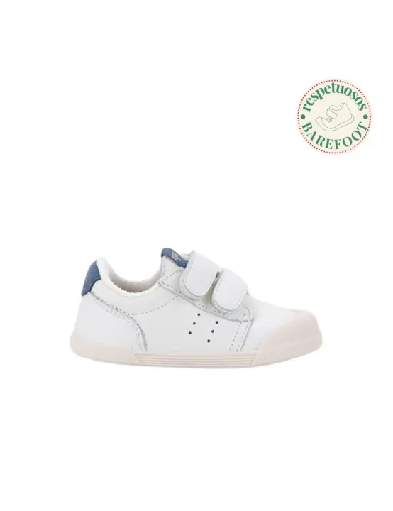 IGOR DEPORTIVO COLEGIAL RESPETUOSO TENNIS CIERRE VELCROS BLANCO-JEANS W10325-050 - 1