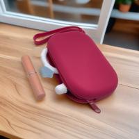 Bolsa De Cosméticos De Silicona Oval Grande Capacidad Multifuncional Monedero Estuche De Almacenamiento De Color Sólido Para Pequeños Artículos - details 7