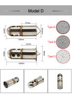 Silenciador De Motocicleta Universal Removible 50.8mm 60mm Con DB Killer Material De Acero Inoxidable Para Escape De Moto - details 5