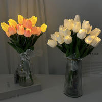 10/15pcs Luminosas Tulipanes LED Simulación Alta Calidad Flores Falsas Para Decoración De Hogar Y Fiestas Boda Decoración De Flores Artificiales - details 7