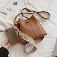 Bolso de hombro pequeño de cuero Pu para Mujer, Bandolera de Cubo, informal, de alta calidad, a la moda - details 0
