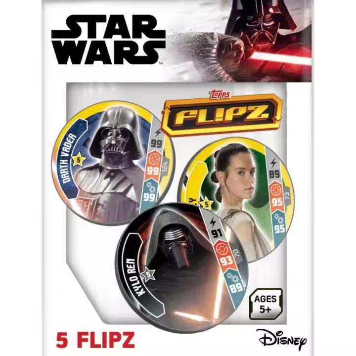 TOPPS STAR WARS FLIPZ SOBRE DE 5 FLIPZ JUEGO COLECCIONABLE - 1