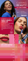 LIPOSAN Pack ahorro Lip&Ckeek Caring Beauty para labios y mejillas - Contiene colores rosa, nude y rojo - details 0