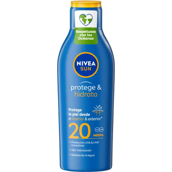 NIVEA SUN Protege & Hidrata Leche Solar SFP20/30/50 1+200ml/270ml/400 ml,NIVEA SUN SFP50 Spray Bruma Sport  SPF30/50+ 200 ml - 1