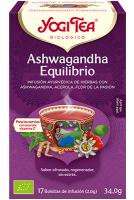 Té Ashwagandha Equilibrio  Packs 2   Ejercicio de respiración para la paz interna  17 bolsitas de infusión  YogiTea - details 1