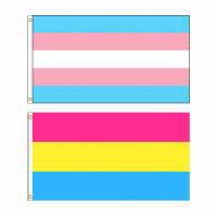 Bandera De Orgullo Transgénero Y Omnisexuado 90x150 CM Material Poliéster Estilo Colgante Decoración Para Eventos LGBT - details 0