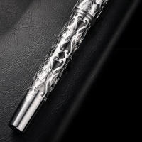 Nuevo Bolígrafo De Fuente Resina Hongdian D1 0.5mm Nib Esqueleto Hueco Suministros De Oficina De Negocios Con Recarga Pistón - details 3
