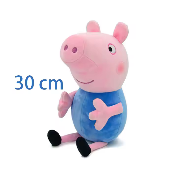 Muñeco De Peluche Peppa Pig George Dad Mom Juguete De Peluche Cartoon Para Decoración De Hogar Y Regalo De Cumpleaños Para Niños - 1