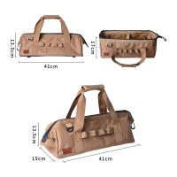 Bolsa De Herramientas Grande Para Camping Resistente Al Agua Con Bocón Amplio Para Almacenamiento Bolsa De Equipaje Para Aventuras Al Aire Libre - details 4