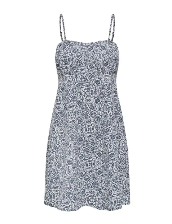 Vestido Only Nova estampado azul de tirantes para mujer - 1