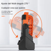 Ventilador de Camping 2025 con Luz LED Integrada | Turbina USB de Alta Velocidad Recargable 8000mAh (15h Autonomía) | Sistema Dual: soporte de Gancho Magnético + Base Estable para Tienda/Mesa | Control Remoto con 3 Modos de Iluminación Nocturna | Equipo - details 3