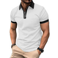 Camisa Polo De Verano Para Hombre Con Cierre Y Manga Corta Transpirable Y Ligera Estilo Casual Streetwear Top Para Jogger - details 3