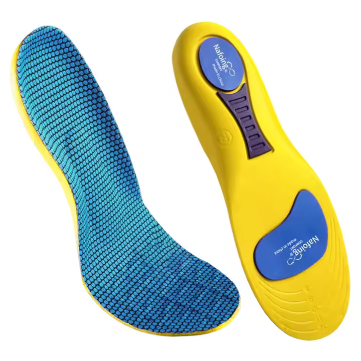 1 Par De Plantillas Norelie Para Absorber Choques Y Aliviar El Fascitis Plantar Ortótica Anti-Odor Para Zapatos De Trabajo Y Deporte Para Corredores Y Atletas - 1