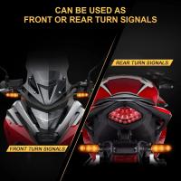 NLpearl Lámpara De Señalización LED Para Moto 8mm Mini Blinker Flotante Amarillo Flujo Indicador De Giro Accesorios De Moto - details 10