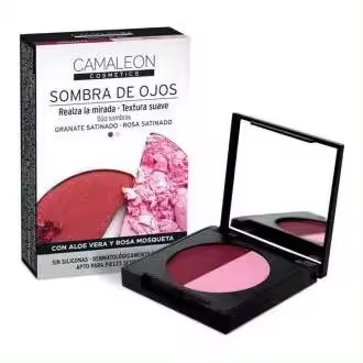 Camaleon Cosmetics Sombra De Ojos Granate + Rosado 2,3G - 1