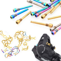 2Pcs Juego De Pastillas De Freno De Disco De Bicicleta Con Tornillo De Aleación De Titanio Para Calipero Accesorios De Ciclismo - details 1