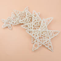 Corona De Flores Artificiales En Forma De Estrella De Rattan Para Decoración Navideña Hechas a Mano Material De Paja Tamaño 10/15/20cm Para Puerta Hogar Boda - details 15