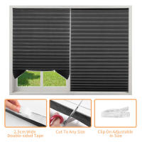 Cortinas Plegadas Para Ventanas Cordless Filtros De Luz Temporales Cortinas De Papel Oscurecimiento De Habitación Para Hogar Y Oficina - details 3