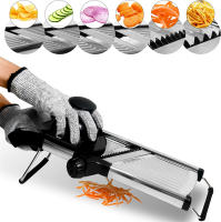 LMETJMA Slicercito Ajustable De Acero Inoxidable Para Verduras Y Frutas Cortador De Pato Patata Tomate Cebolla Zanahoria JT213 - details 0