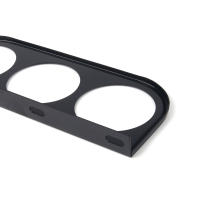 Soporte De Medidor Universal 52MM En Negro Para Coche Ajustable Para Agujeros Doble/Triple/Simple Con Diseño De Plata - details 1