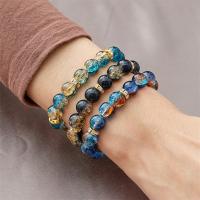 Pulsera De Vidrio Colorido Para Hombres Y Mujeres 10mm Pulsera De Bolas Redondas Accesorios De Joyería Regalo Nueva Colección - details 0
