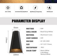 Lámpara De Pared LED 6W 10W IP65 Impermeable Aluminio Para Exterior Iluminación De Jardín Puerta Y Porche Luz Moderna Nórdica Interior 85-265V - details 17