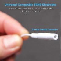 40 unids decenas Unidad almohadillas, 2x2 electrodos para EMS estimulador muscular electroterapia almohadillas - details 2