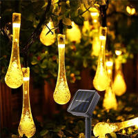 Iluminación De Jardín Exterior Decorativa Navidad IP65 8 Modos 20/50/100 LEDS Cadena Solar Luces De Fiestas Para Calle Jardín Decoración De Navidad - details 42