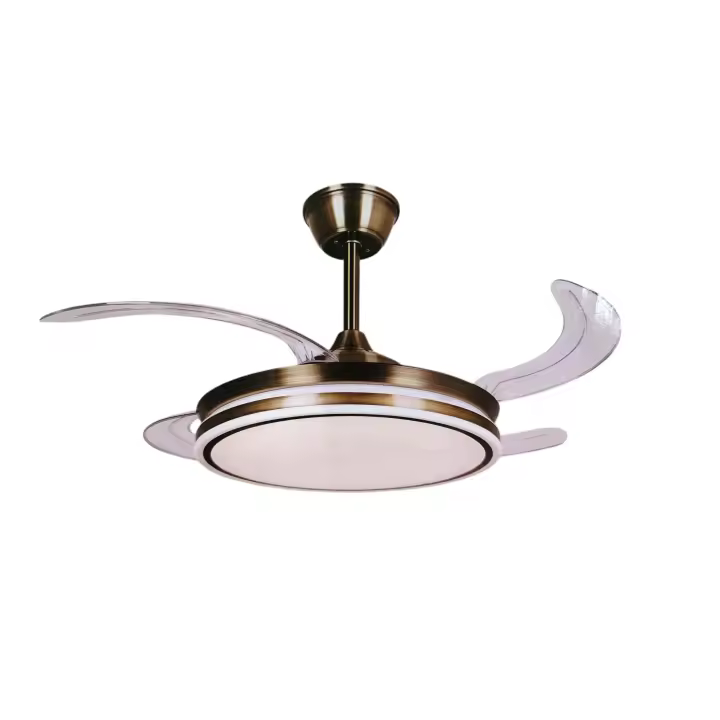 MIMAX LIGHTING VENTILADOR DE TECHO CON LUZ ALTA GAMA CALIMA GRANDE  109 CM / 50CM 6VELOCIDADES SUPER SILENCIOSO, MOTOR DC, ASPAS RETRACTILES, LUZ LED REGULABLE DE 2700K A 6500K (CALIDA, DÍA, FRÍA)VERANO/INVIERNO MEMORIA.EFICIENCIA ENERGETICA EN C - 1