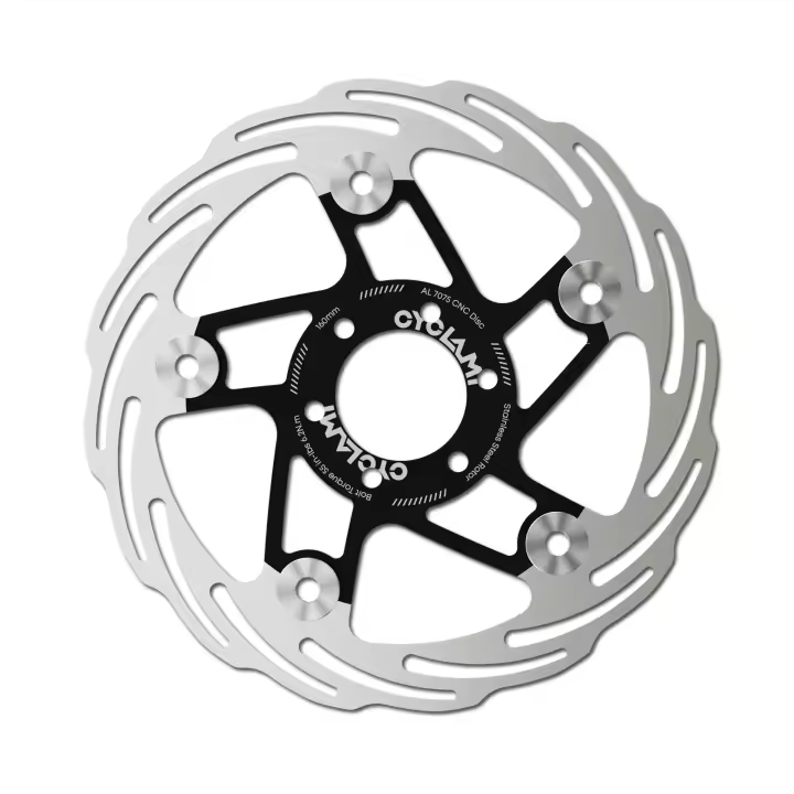 Freno De Disco Para Bicicleta CYCLAMI 160mm/180mm Alto Desempeño Acero Flotante 6 Bolts Parte De Freno De Discos Para MTB Y Carretera - 1